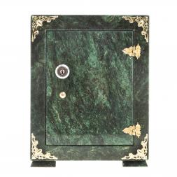 Сейф средний камень змеевик 18,5х16х24,5 см