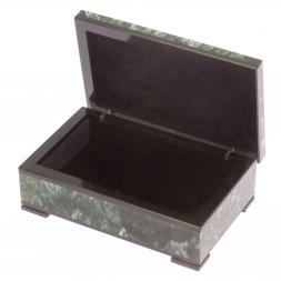 Шкатулка из камня серафинит 12х7,5х4 см