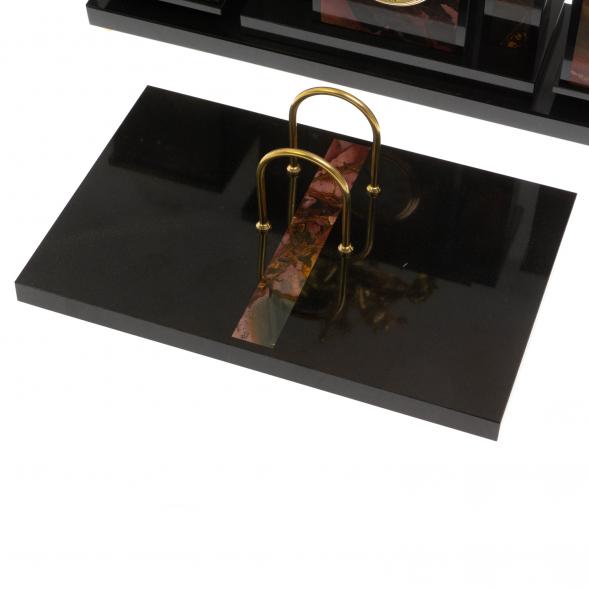 Настольный набор &amp;quot;Георгий Победоносец&amp;quot; из яшмы 129789