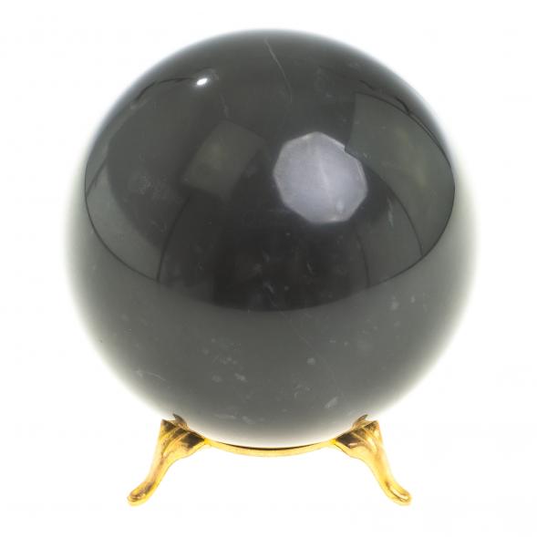 Шар из черного мрамора 9 см 123593