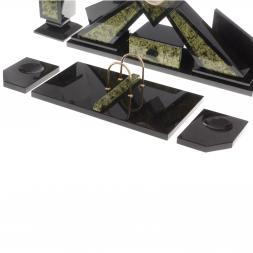 Письменный набор &amp;quot;Орел&amp;quot; змеевик бронза