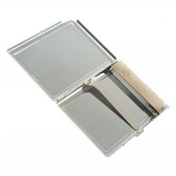 Портсигар на 10 сигарет с зажигалкой камень лабрадор