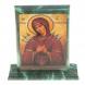 Икона &amp;quot;Семистрельная&amp;quot; змеевик 15х5х15,5 см 123499