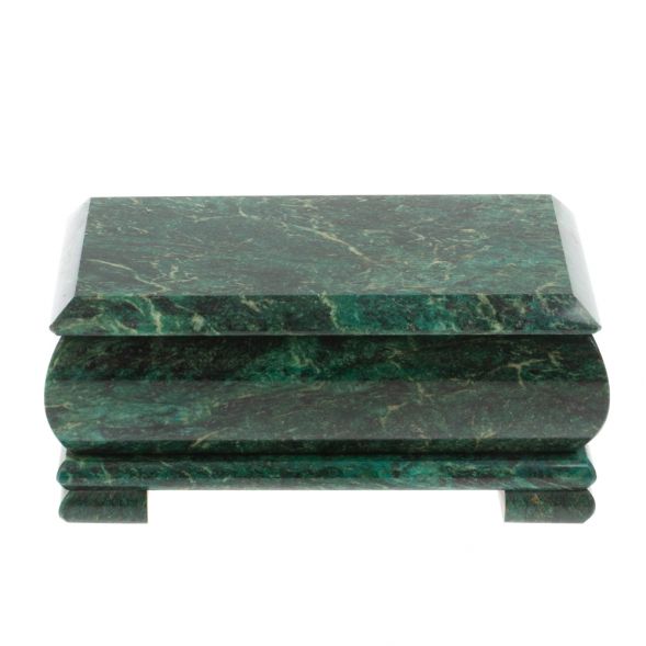 Шкатулка из змеевика 16х8х7,5 см 128182