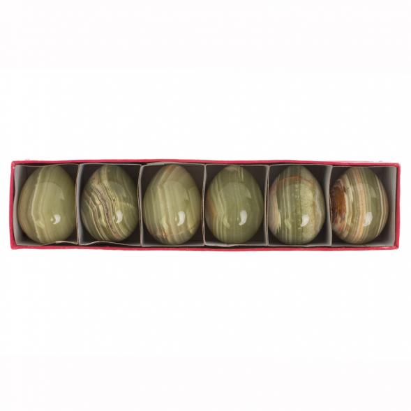 Яйцо из зеленого оникса 3,5х5 см 129865