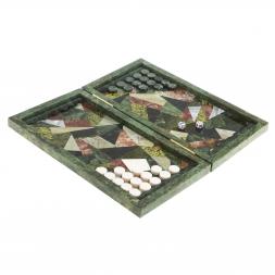 Каменные нарды "Мозаика" 48х44х2,5 см