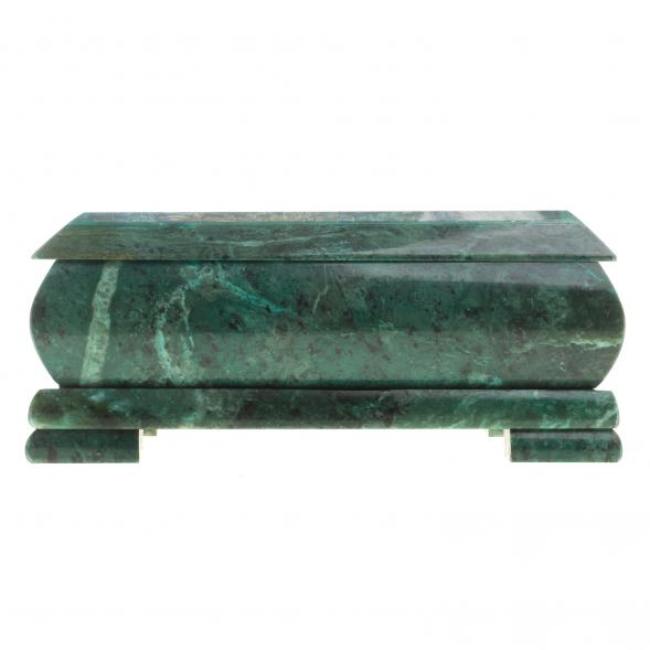 Шкатулка с иллюстрацией &amp;quot;Горные орлы&amp;quot; камень змеевик 17,5х9,5х7,5 см 124029