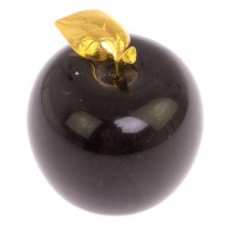 Яблоко из черного змеевика 7,5х7,5х8 см