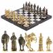 Шахматы подарочные &amp;quot;Богатыри&amp;quot; мрамор змеевик 40х40 см 119026