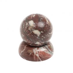 Шар 4,5 см на подставке из камня креноид 5х5 см