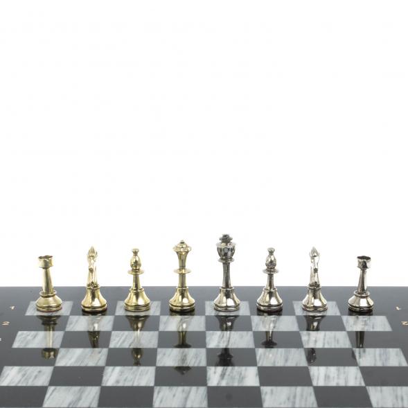Шахматы подарочные &amp;quot;Стаунтон&amp;quot; доска 36х36 см / серый мрамор 127953