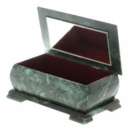 Шкатулка &amp;quot;Хозяйка медной горы - Урал&amp;quot; змеевик 25х13,5х11 см