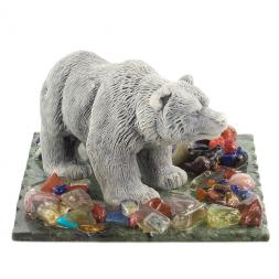 Сувенир &amp;quot;Медведь идет&amp;quot; из мрамолита
