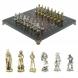 Шахматы настольные &amp;quot;Рыцари&amp;quot; 28х28 см из камня лемезит 120775