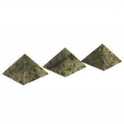 Пирамида 8х8х7 см камень змеевик