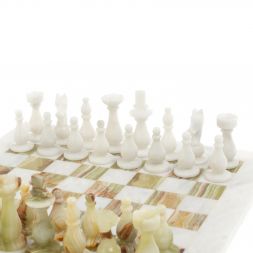 Шахматы из оникса "Стандарт" доска 30х30 см люкс оникс мрамор