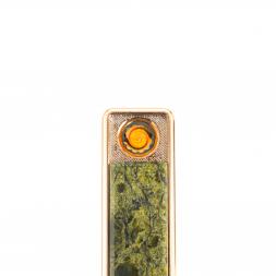 USB зажигалка из змеевика с проводом для зарядки