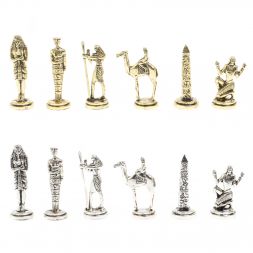 Шахматы подарочные &amp;quot;Египет&amp;quot; доска 32х32 см из змеевика