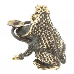 Бронзовая пепельница "Лягушка"