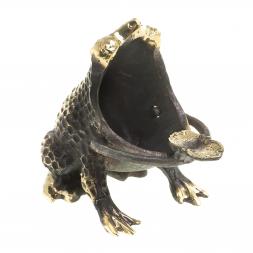 Бронзовая пепельница "Лягушка"