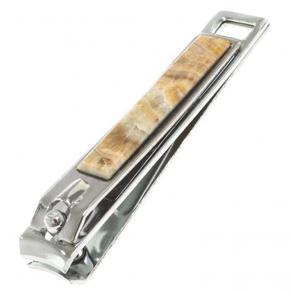 Кусачки для ногтей с камнем оникс 123858