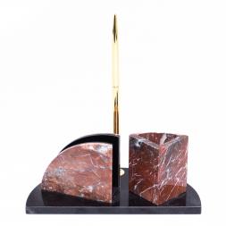 Визитница с карандашницей из креноида и долерита