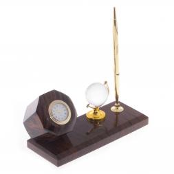 Мини-набор &amp;quot;Бочка&amp;quot; камень обсидиан коричневый