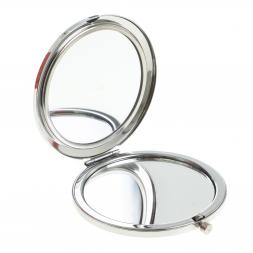 Зеркало круглое из камня серафинит цвет серебро