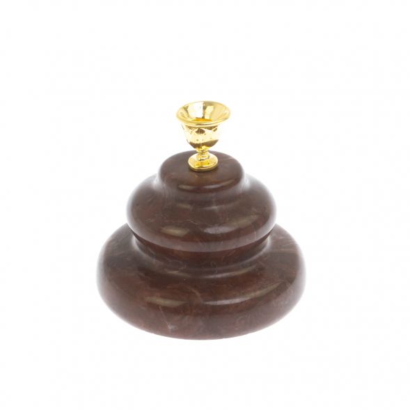 Подсвечник церковный из лемезита 5х5 см 129097