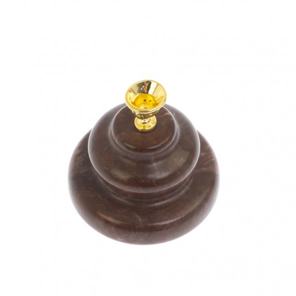 Подсвечник церковный из лемезита 5х5 см 129097