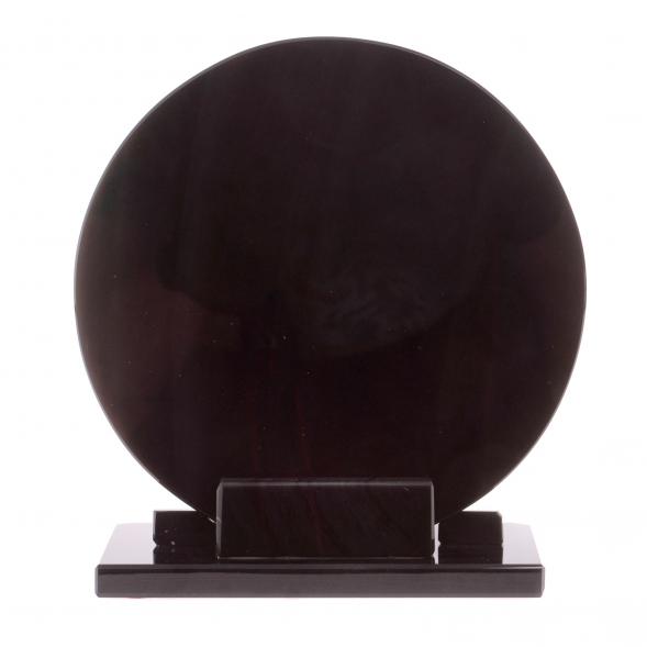 Диск из черного обсидиана 15 см (обсидиановое зеркало) 126780