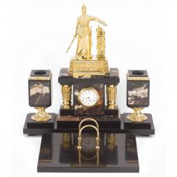 Письменный прибор &amp;quot;Россия&amp;quot; из бронзы и камня