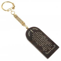 Брелок-оберег арка с молитвой "Спаситель" камень обсидиан