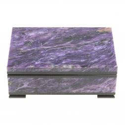 Шкатулка из чароита &amp;quot;Гармония&amp;quot; 10,5х7х4 см