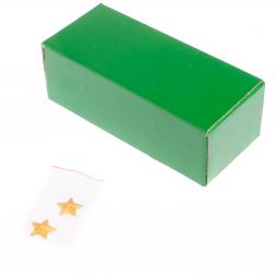 Часы "Погон генерал" цвет золото камень змеевик треугольные