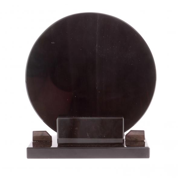 Диск из черного обсидиана 12 см (обсидиановое зеркало) 126781