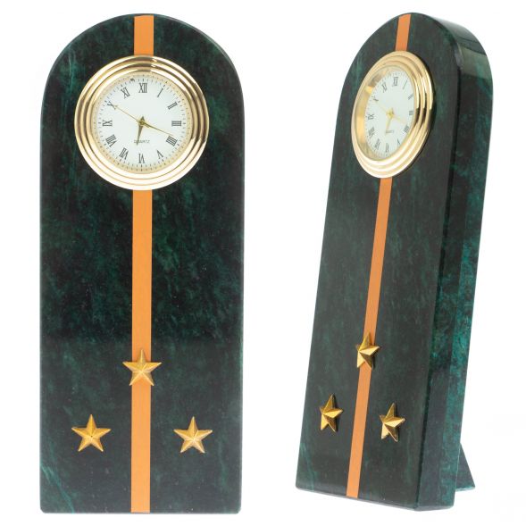 Часы &amp;quot;Погон старший лейтенант МЧС&amp;quot; камень змеевик 129023