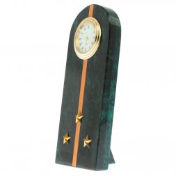 Часы "Погон старший лейтенант МЧС" камень змеевик