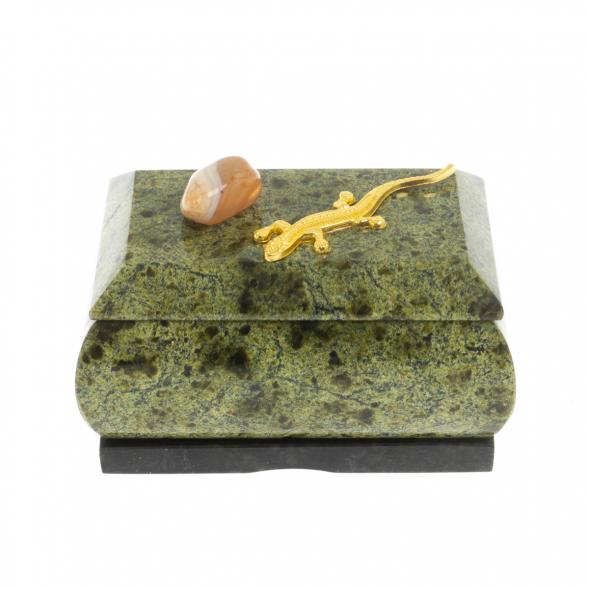 Шкатулка с ящерицей 8,5х6,5х5 см 129454