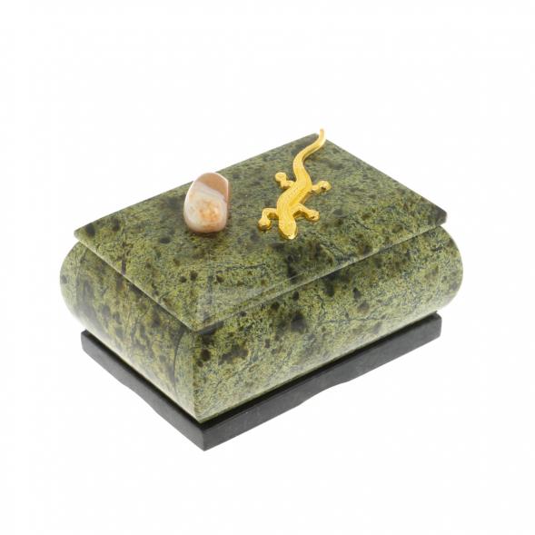 Шкатулка с ящерицей 8,5х6,5х5 см 129454