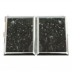 Портсигар на 20 сигарет с зажигалкой камень мусковит