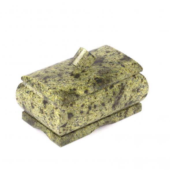 Шкатулка для украшений змеевик 10х6х6 см 112068