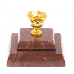 Подсвечник церковный двойной из лемезита