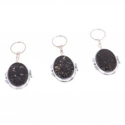 Складное зеркало брелок из мусковита овальное