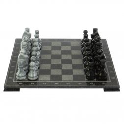 Шахматы &amp;quot;Традиционные&amp;quot; мрамор гравировка 41х41 см