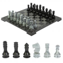 Шахматы &amp;quot;Традиционные&amp;quot; мрамор гравировка 41х41 см