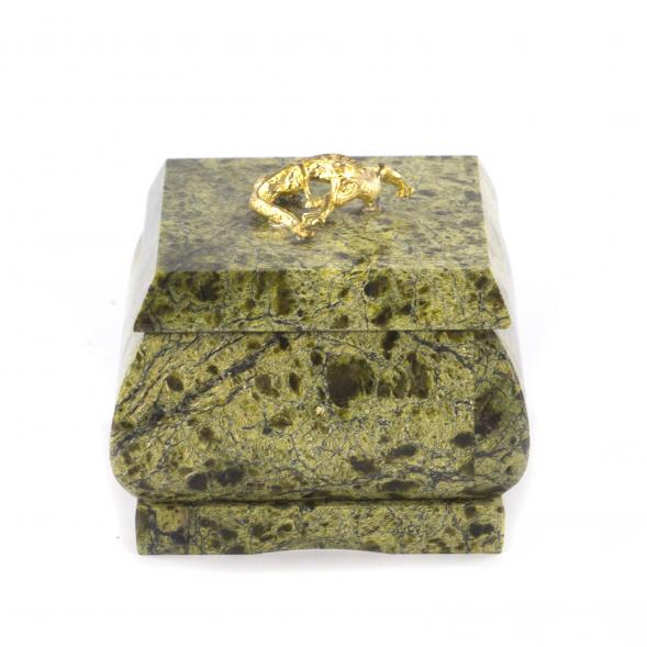 Шкатулка для украшений змеевик 5,5х6,5х5,5 см 112069