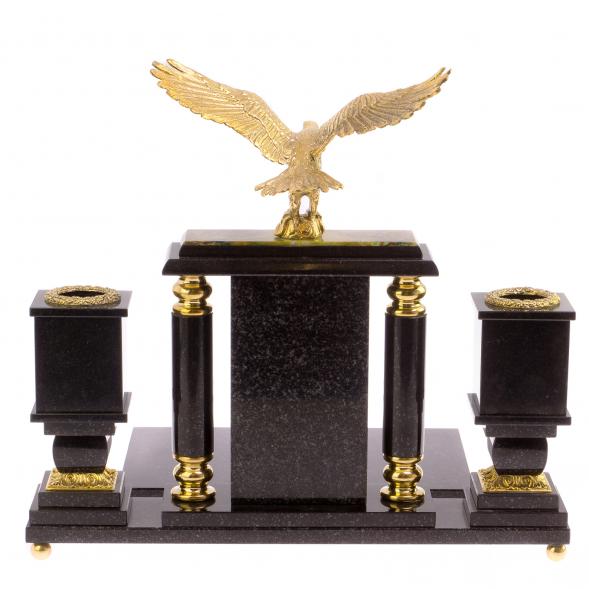 Настольный набор &amp;quot;Орел&amp;quot; офиокальцит бронза 125883