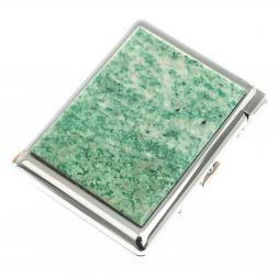 Портсигар на 20 сигарет с зажигалкой камень лиственит