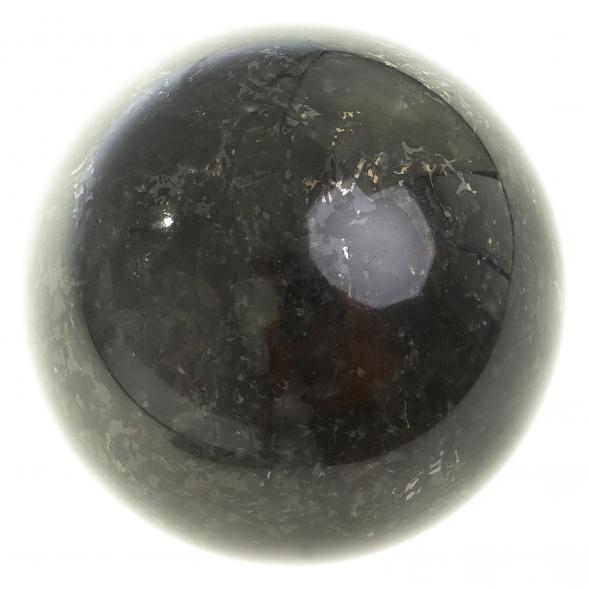 Шар из камня лабрадорит 10 см 124136